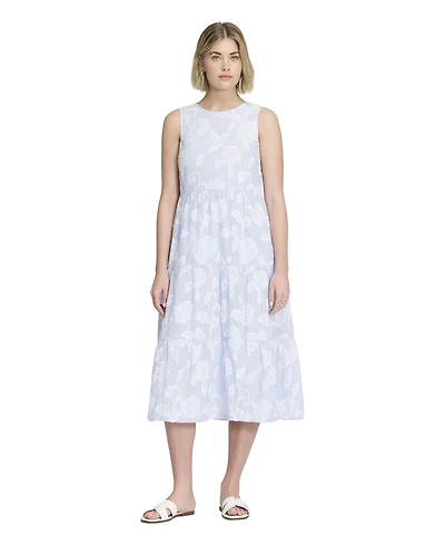 Finery London Women's Hollie Sleeveless Tiered Midi Dress