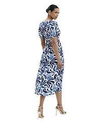 Finery London Women's Dolly V-Neck Midi Dress