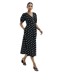 Finery London Women's Addison Polka Dot Cotton Midi Dress