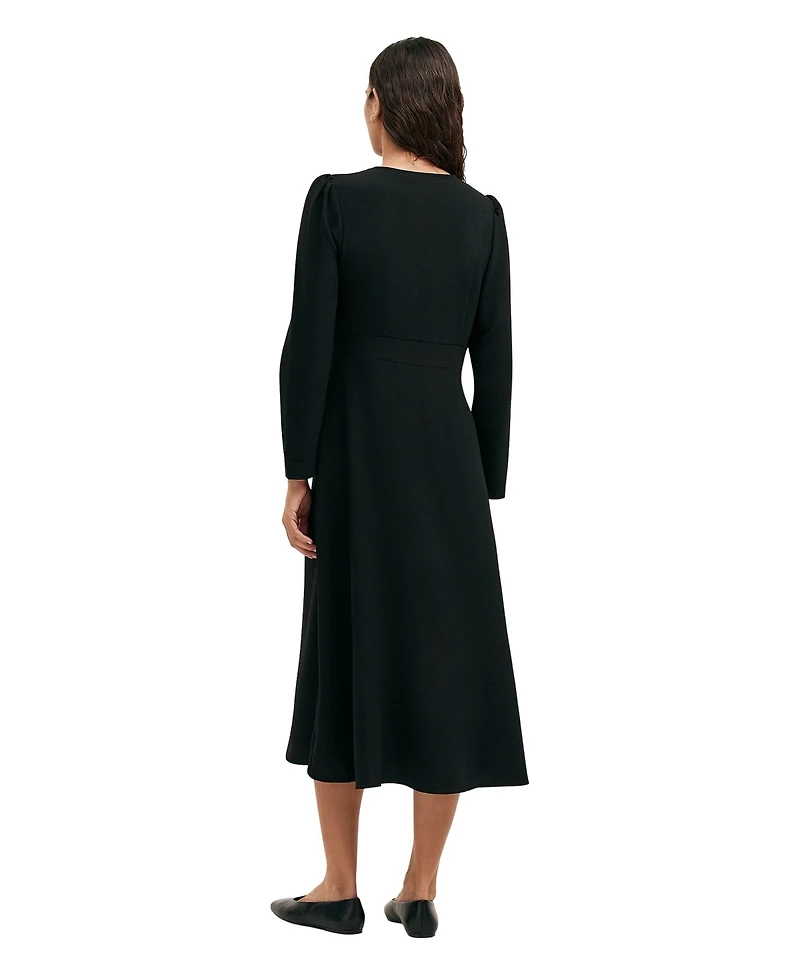 Finery London Women's Caprice Long Sleeve Crepe Midi Dress