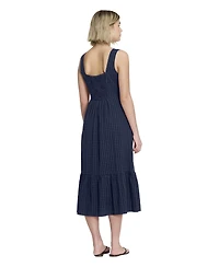 Finery London Women's Cara Gingham Seersucker Midi Dress