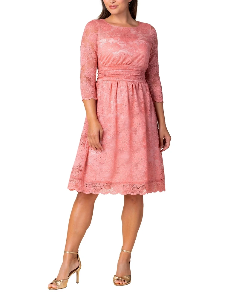 Kiyonna Women's Luna Lace Cocktail Midi Dress