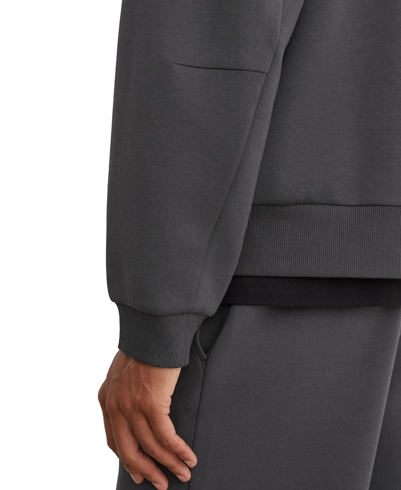 Reiss Men's Falco Premium Interlock Relaxed-Fit Hoodie
