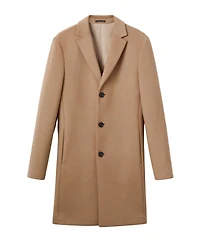 Reiss Men's Gable Epsom Wool-Blend Single-Breasted Mid-Length Overcoat