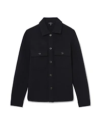 Reiss Men's Banstead Brushed-Wool Relaxed-Fit Overshirt