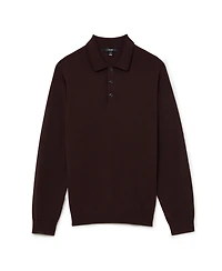 Reiss Men's Trafford Slim-Fit Merino Wool Ribbed Polo Shirt