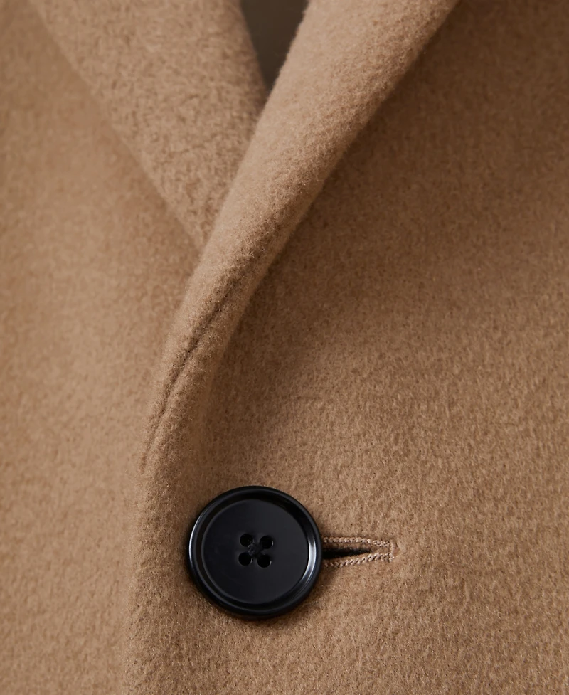 Reiss Men's Gable Epsom Wool-Blend Single-Breasted Mid-Length Overcoat