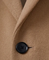 Reiss Men's Gable Epsom Wool-Blend Single-Breasted Mid-Length Overcoat