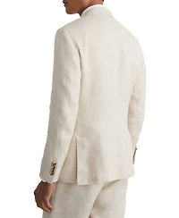 Reiss Men's Atlantic Tailored-Fit Single-Breasted Linen-Twill Blazer