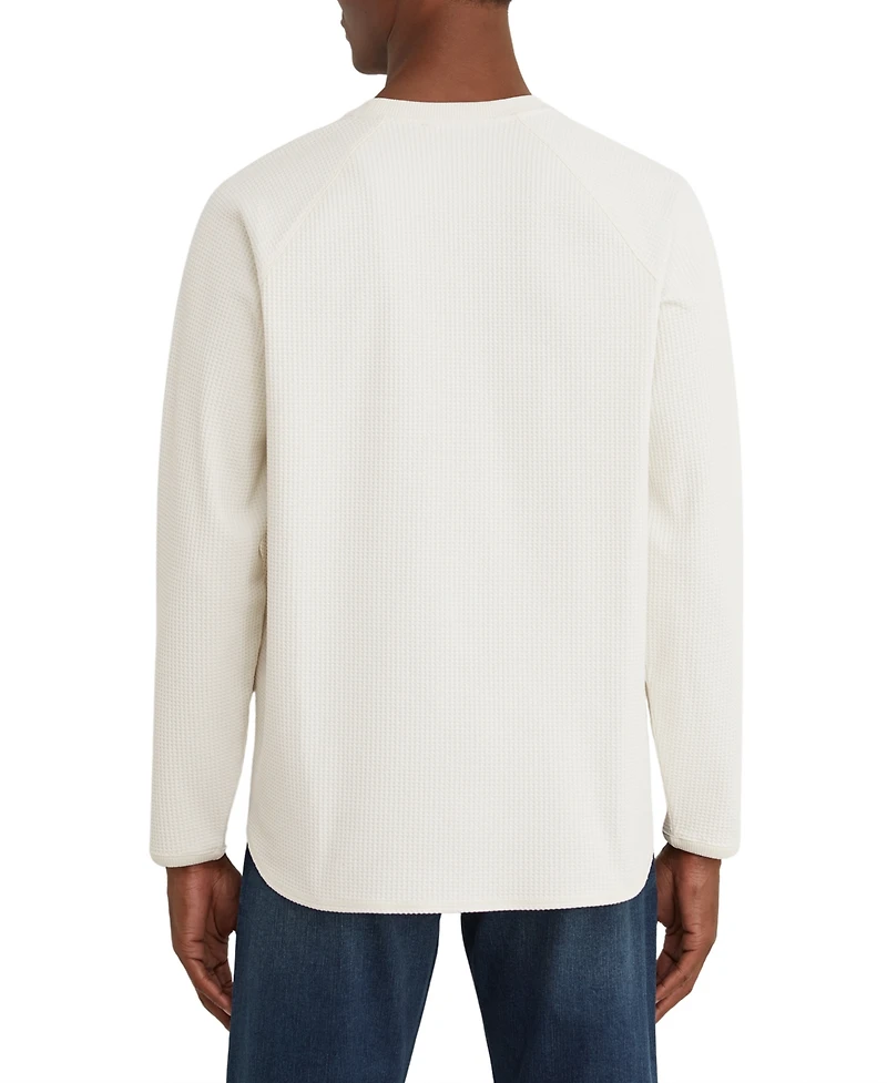 Reiss Men's Soren Waffle-Knit Raglan-Sleeve Crewneck Sweatshirt