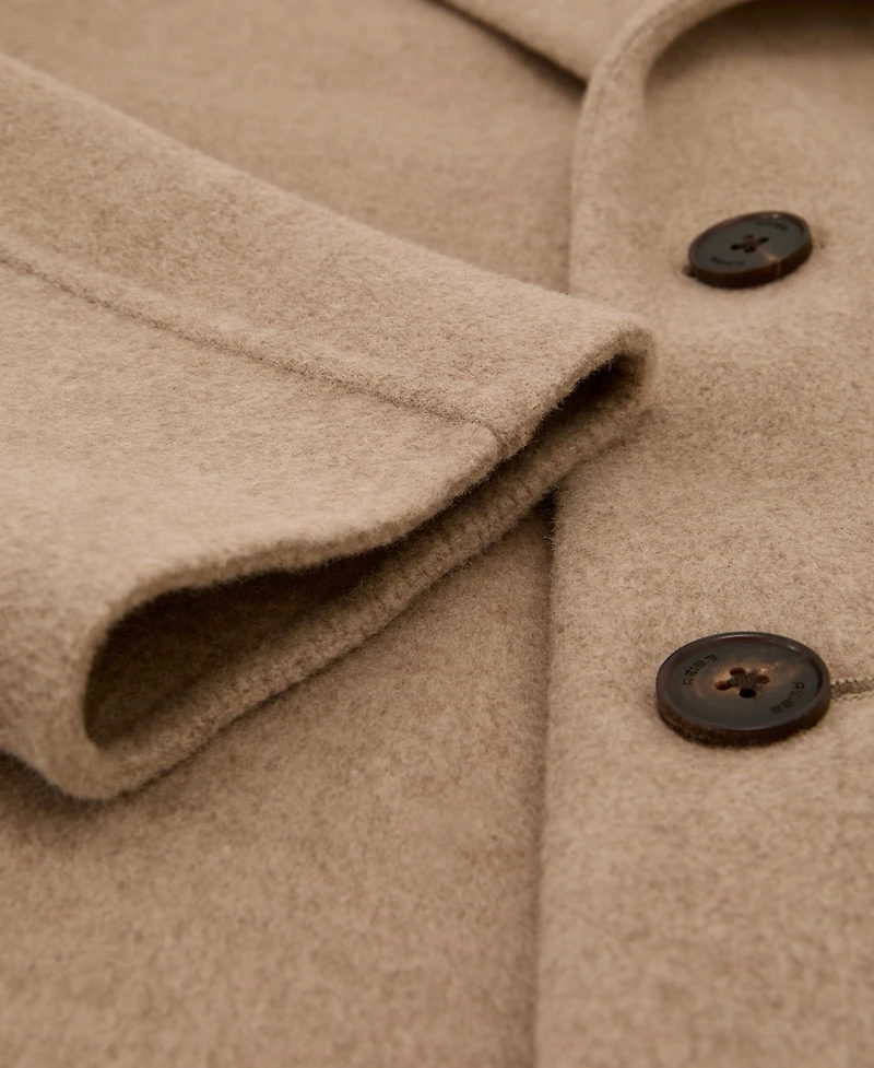 Reiss Men's Knight Single-Breasted Wool-Blend Brushed Overcoat