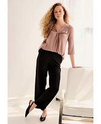 ellos Women's Twisted Knot-Front Tunic