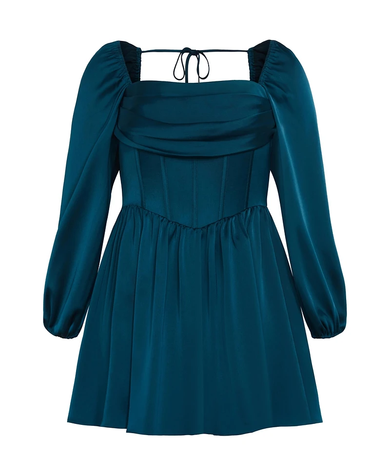 City Chic Plus Flirty Corset Dress