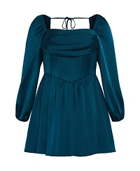 City Chic Plus Flirty Corset Dress