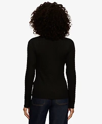 Sanctuary Women's Not So Basic Textured Long-Sleeve Henley Top