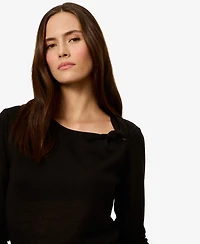 Sanctuary Women's Suki Long-Sleeve Twist T-Shirt
