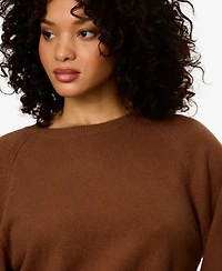Sanctuary Women's Soft Popover Crewneck Long-Sleeve Sweater