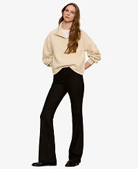 Sanctuary Women's Sashay Faux-Suede Flare Leggings
