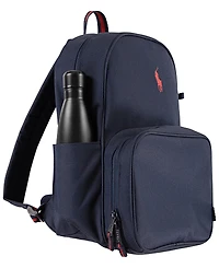 Polo Ralph Lauren Big Boys Backpack, Lunch Box and Pencil Case Combo Set, 3 Piece