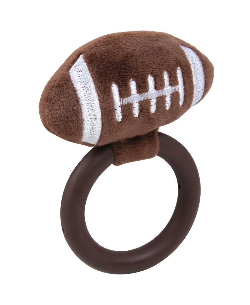 Baby Essentials Baby Football-Themed Bib, Beanie, Socks and Teether, 4-Piece Set