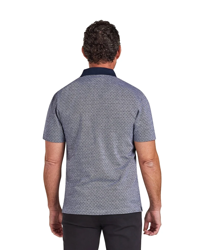 Raging Bull Men's Big & Tall Short-Sleeve Dobby Jersey Polo Shirt