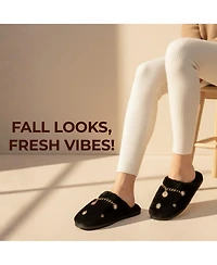 Bebe Women's Slippers – Comfy and Soft Indoor Slides, Cozy House