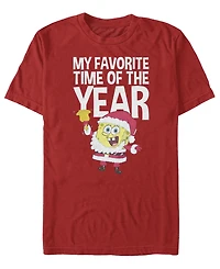 Fifth Sun Men's My Favorite Time Of The Year SpongeBob Graphic T-Shirt