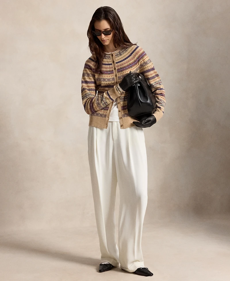 Polo Ralph Lauren Women's Fair Isle Wool-Blend Slim Cardigan