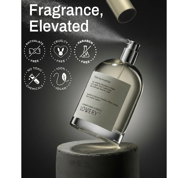 LoveryPlus Yvor Eau de Parfum 2pc Gift Set - 3.4fl oz Mens Perfume Gift Set with 10ml Travel Size Mini Perfume