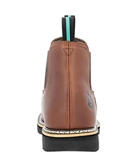 Georgia Boot Romeo Pull-On Full-Grain Leather Round Toe Work Boots