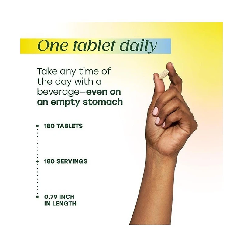 MegaFood One Daily Multivitamin for Women and Men, Immune Support, 180 Ct