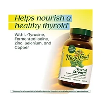 MegaFood Thyroid Strength, Ashwagandha, Zinc, Selenium, Iodine, L-Tyrosine and Copper, 90 Ct