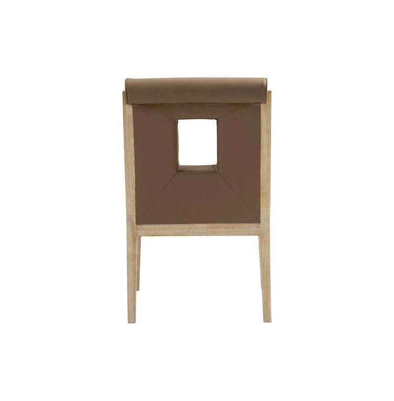 Meridian Furniture Gwendolyn Faux Leather Dining Arm Chair