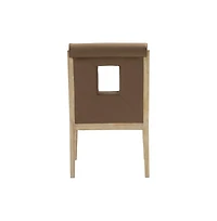Meridian Furniture Gwendolyn Faux Leather Dining Arm Chair