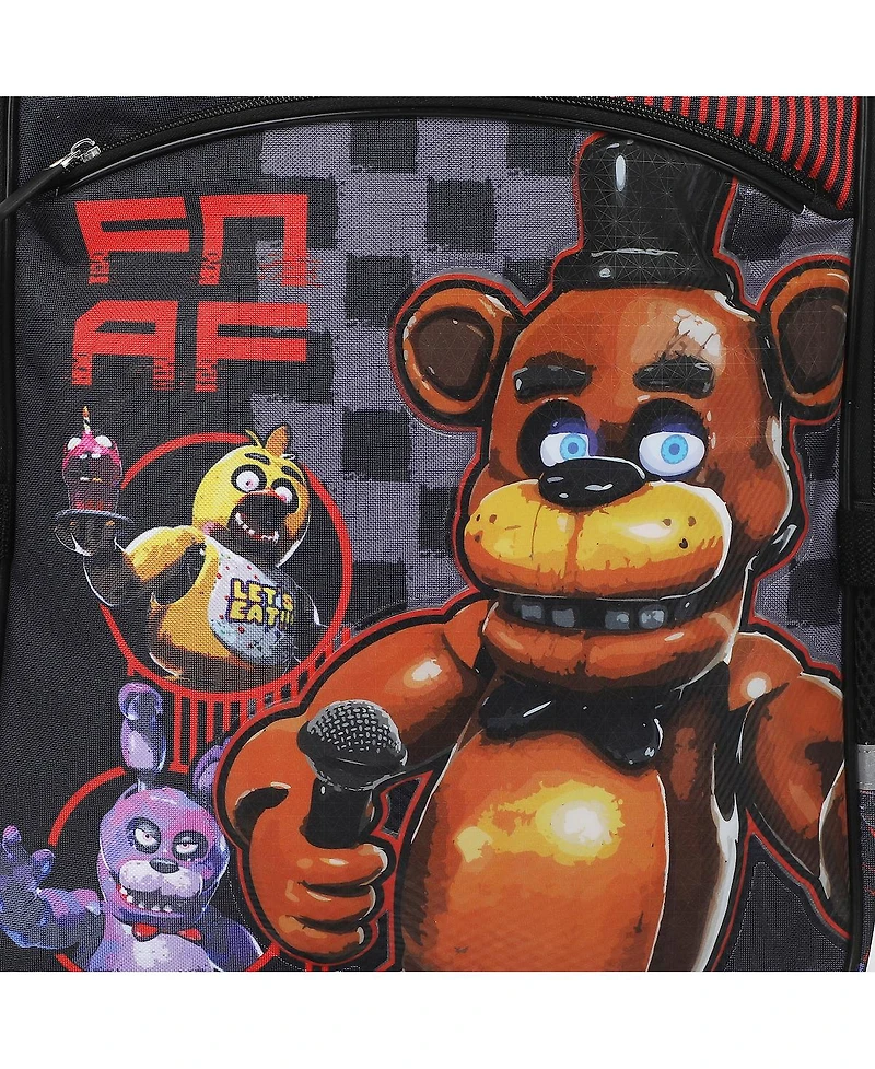 Five Nights at Freddy's Game Over 5-Piece 16 Inch Backpack And Lunch Set For School and Travel