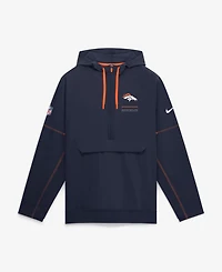 Nike Men's Denver Broncos Sideline Anorak Half-Zip Hoodie