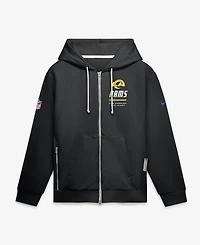 Nike Men's Los Angeles Rams Standard Issue Quarterback Scramble Full-Zip Loose-Fit Hoodie