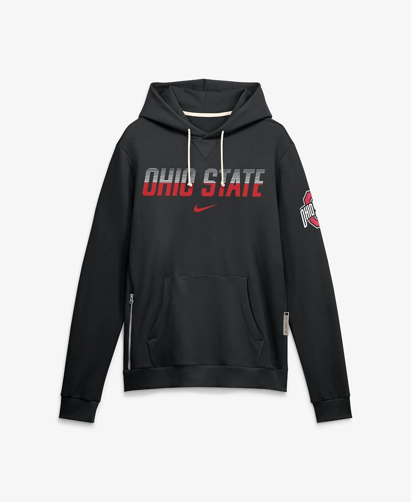 Nike Men's Ohio State Buckeyes Sideline Standard Issue Loose-Fit Hoodie
