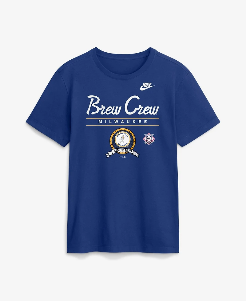 Nike Men's Milwaukee Brewers Cooperstown Graphic Short-Sleeve T-Shirt