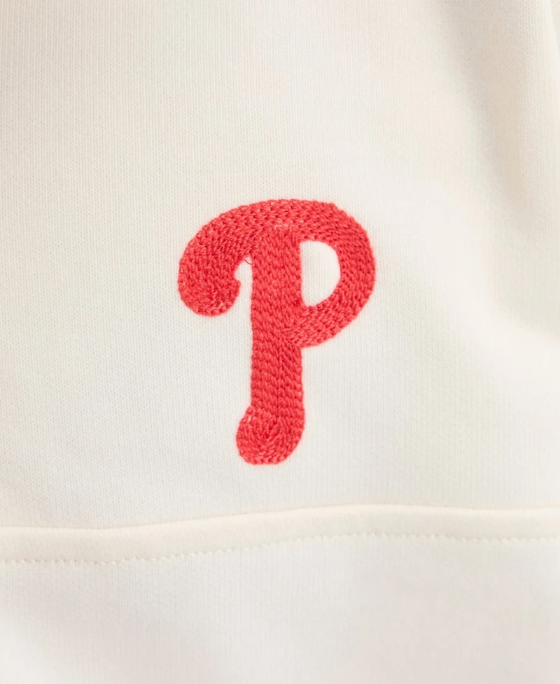 Fanatics Men's Philadelphia Phillies Iconic Mock Neck Relaxed-Fit Short-Sleeve Pullover