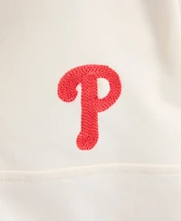 Fanatics Men's Philadelphia Phillies Iconic Mock Neck Relaxed-Fit Short-Sleeve Pullover