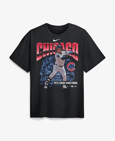 Nike Men's Chicago Cubs Pete Crow-Armstrong Oversized-Graphic Heavyweight Relaxed-Fit T-Shirt
