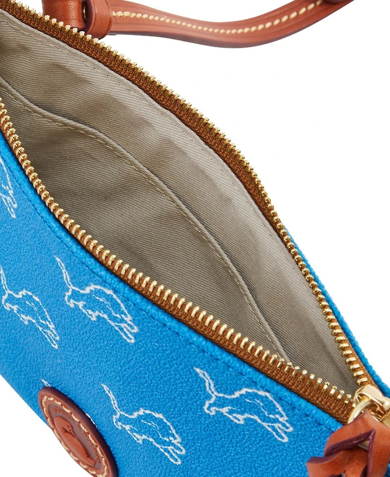 Dooney & Bourke Detroit Lions Top Zip Crossbody Bag