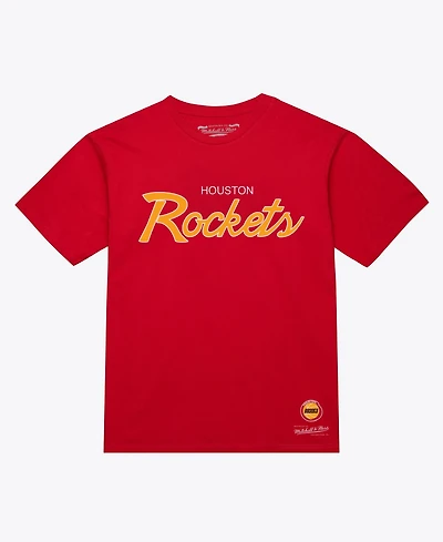 Mitchell & Ness Men's Houston Rockets Vintage Short-Sleeve Crew Neck T-Shirt
