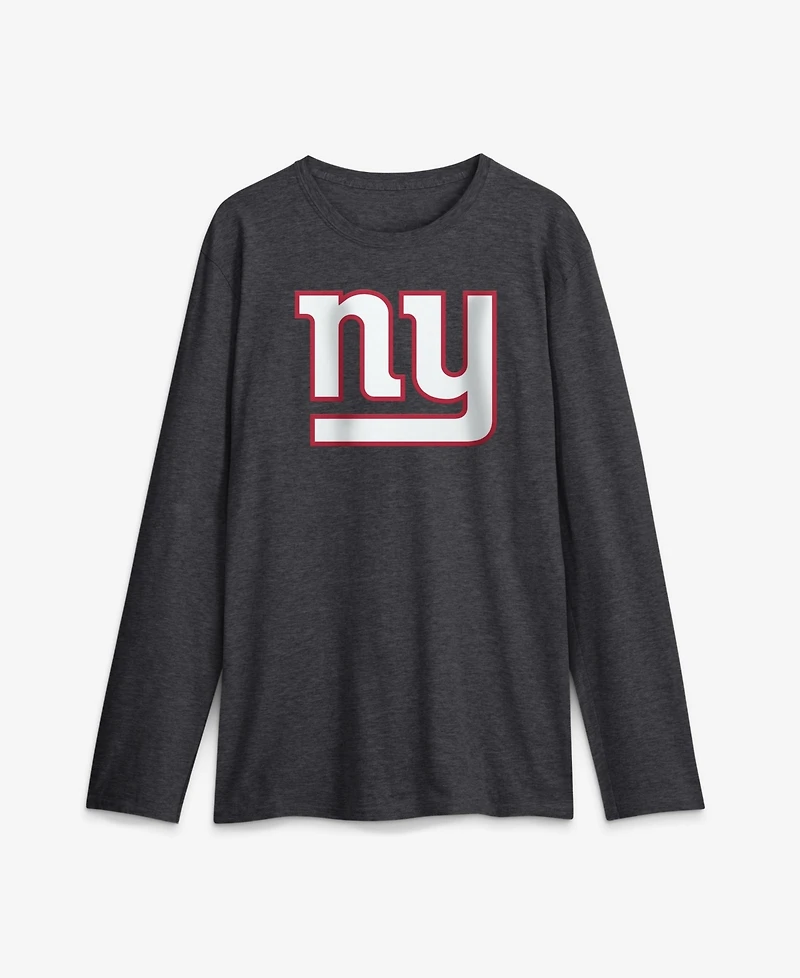 Logo Athletic Men's New York Giants Long Sleeve Crewneck T-Shirt