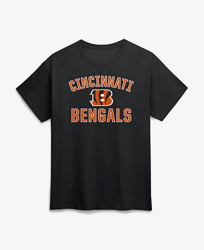 Logo Athletic Men's Cincinnati Bengals Arch Victory Classic-Fit Crewneck T-Shirt
