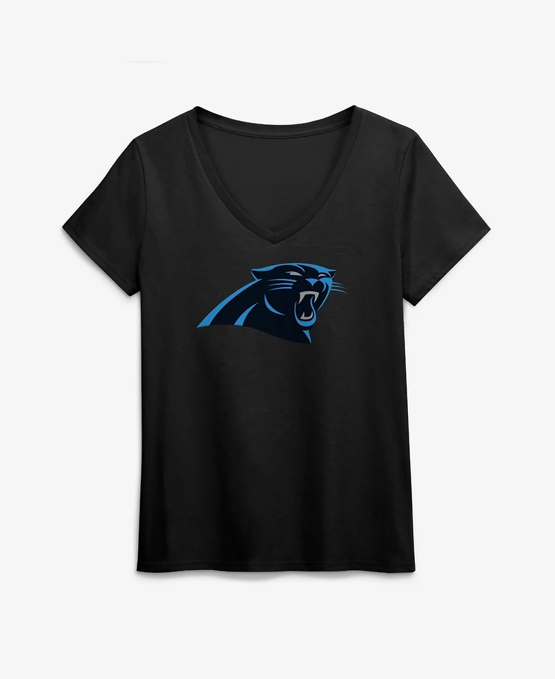 Logo Athletic Women's Carolina Panthers V-Neck Jersey T-Shirt