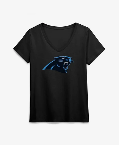 Logo Athletic Women's Carolina Panthers V-Neck Jersey T-Shirt