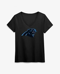 Logo Athletic Women's Carolina Panthers V-Neck Jersey T-Shirt