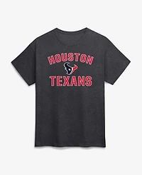 Logo Athletic Men's Houston Texans Victory Arch Crewneck Screen-Printed Classic-Fit T-Shirt